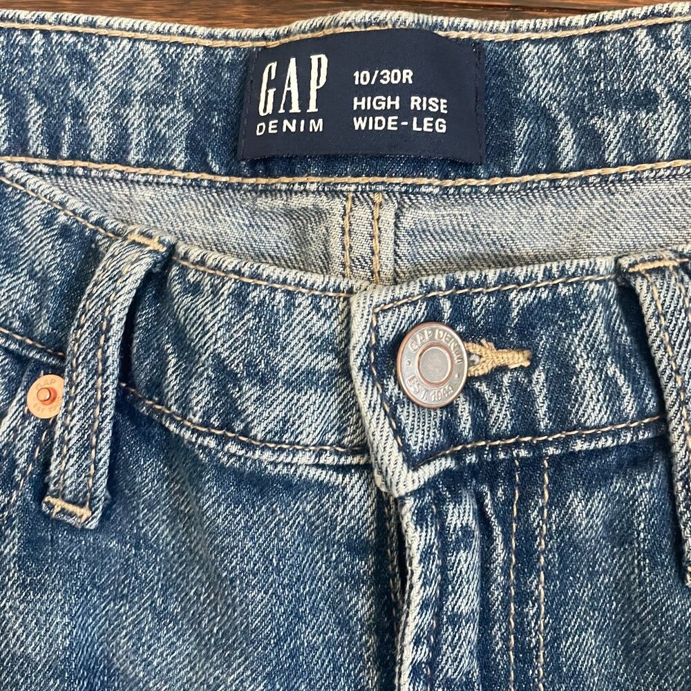 GAP High Rise Wide-Leg Jeans 10/30R